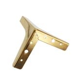 Y Shaped Golden Metal Sofa Legs 135mm Height Easy And Quick Fitting for sale