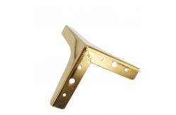 China Y Shaped Golden Metal Sofa Legs 135mm Height Easy And Quick Fitting supplier