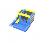 Blue Yellow Inflatable Jumping House With Slide And Pool for sale