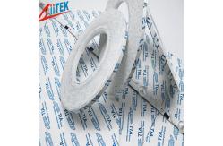 China Die Cutting Round Shape Thermal Adhesive Tape Double Sided White supplier