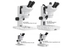 China 8x - 50x Trinocular Stereo Zoom Microscope with Track Stand LED Light A23.1501 supplier
