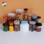 Food Grade PET Plastic Jar with Screw Cap for Milk Powder Dried Fruit Candy Snack Storage Direct Plastic Bottles Factory for sale