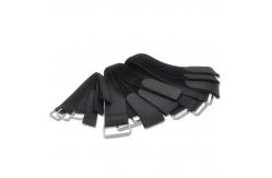 China OEM Hook And Loop Cable Straps With Strong Metal Buckle supplier