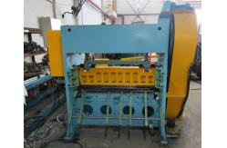 China Piercing Punching Fence Wire Mesh Welding Machine Pre Cutted Wire Feeding supplier