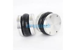 China Rubber Air Spring Parker 9109400 Single Convoluted Air Bellows with Aluminum Plate supplier