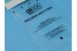 China High Quality LDPE Biohazard Zip-Lock Medical Specimen Bag For Sample Use supplier