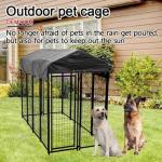 4ftx6ftx6ft Outdoor Dog Kennel Heavy Duty Dog Cage Pet House Galvanized Steel Fence Dog Playpen Puppy Exercise Pen for sale