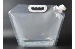 China Foldable Resealable Stand Up Pouches  5 / 10 Liter With Portable Handle supplier