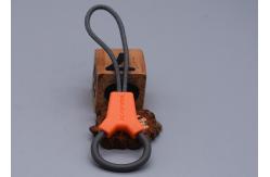 China 2 Colours Custom Logo Plastic Zipper Pull Polyester For Garments supplier