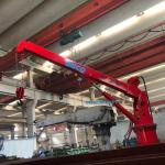 Hydraulic system telescopic boom marine crane on deck manufacturers
