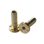 T5 T6 Treatment Brass CNC Turned Parts 0.005mm Tolerance Led Flashlight Plug for sale