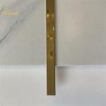 Gold T Profile Wall Corner Stainless Steel Tile Trim 6mm for sale