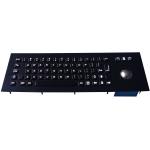 Panel Mount 69 Keys Trackball Black Metal Keyboard with Linux , Unix , Mac OSX for sale