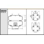 Watson & Chalin AS-0034 Double Convoluted Air Spring Contitech FD530-30 519 for sale