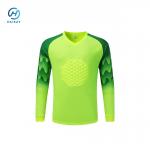 goalkeeper jersey long sleeve with Cushion can add name/number/logo for sale