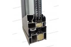 China Fireproof Broken Bridge Aluminum Window Triple Glazing With Foam Technology supplier