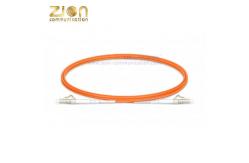China LC UPC To LC UPC Simplex OM1 Multimode PVC Jacket 6ft FOPC supplier