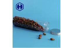 China 420ml Round Leak Proof Plastic Jar Long Bars Biscuits Packaging With Aluminum Lid supplier