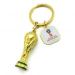 FIFA World Cup Keychain Soccer Race Promotional Keyring Design for sale