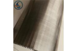 China Filtration 1mm Slot Johnson Vee Wire Screen Stainless Steel 304 / 316 supplier