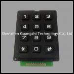12 Key ABS Plastic Pin Code Keypad 3 * 4 Matrix 4 Core Aviation Connector for sale