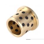 China JFB Solid Lubricants Inlaid graphite  self-lubricating Bearing Flange Sleeve Bearing Cast Brass Bushings manufacturer