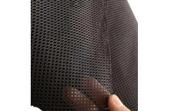 China Single Layer Polyester Mesh Fabric , Black Stretch Poly Mesh Netting Cloth supplier