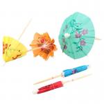 10cm Disposable Wooden Bamboo Bulk Toothpicks Cocktail Umbrella Picks 144Pack for sale