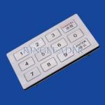 Metal Keys Industrial Numeric Keypad 12 Full Travel Button For Ticket Machines for sale