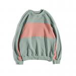 Custom Splicing Cotton Mens Crew Neck Sweatshirts / Trendy Oversized Sweatshirts for sale