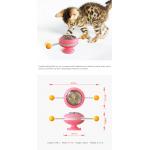 Multifunction Windmill Interactive Cat Toy Turntable Massage Scratching ODM ABS 178g