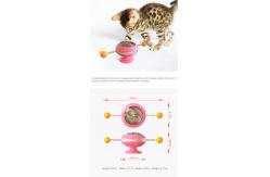 China Multifunction Windmill Interactive Cat Toy Turntable Massage Scratching ODM ABS 178g supplier