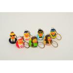 Promotion Mini Keychain duck with style of singer ducks and stars ducks