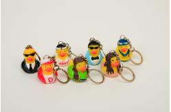 China Promotion Mini Keychain duck with style of singer ducks and stars ducks supplier