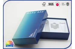 China Custom Printing Paper Gift Box Special Eco Friendly Blue With PET Foam supplier