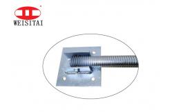 China Electro Galvanized Swivel Screw 34mm Scaffolding Jack Base Q235 supplier
