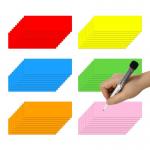 Colored  Writable Magnetic Whiteboard Stickers Dry Erase Magnetic Labels SGS for sale