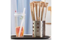 China Cornstarch Biodegradable PLA Straws Individually Packaged supplier