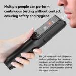 Black Compact and portable Alcohol Test Instrument Breath Analyser Machine for Enterprise use for sale