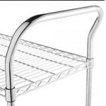 Chrome Wire Shelving Parts , Wire Shelf Trolley Utility U Shape Handles for sale