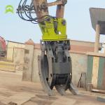 Excavator Log Grab Certified Hydraulic Log Grapple For Mini Digger