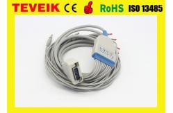 China ECG cable with integrated 10 lead wires for Fukuda ME EKG machine supplier