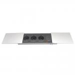 Silver Slide Desktop Power Outlet Tabletop Media Socket In Meeting Head Desk for sale