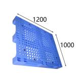 HDPE Material Rackable Plastic Pallets Anti Slip Nobs Dynamic Load 1500Kg for sale