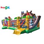 Outdoor Pirate Jump Castle Inflatable Trampoline With Slide For Children for sale