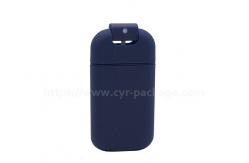 China Empty Mini Plastic Perfume Atomizer Spray Bottle Dark Blue Cosmetic Credit Card Pocket supplier