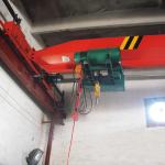 10 Ton European Style Low Headroom Single Girder Bridge Crane With Wire Rope Hoist for sale