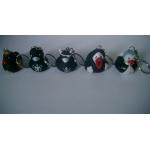 Vampire Halloween Rubber Mini Duck Keychain Bloodsucker Design Promotional Gift