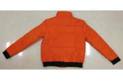 China Orange Girls Kids Padded Jacket Rib Wrast Keep Warm Water Resistant supplier