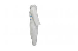 China 63GSM Disposable Protective coveralls With Plyester Thread supplier